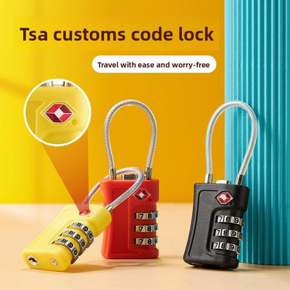 Lake blue TSA Approved Cable Combination Padlock 3-Digit Security Lock for Travel Luggage Suitcase Gym Lockers Durable Steel Wire Australian Travel Essential.