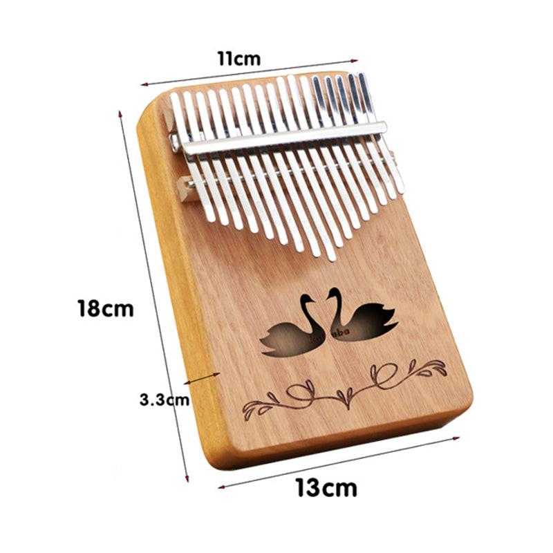 Retro forest deer 17 Key Kalimba Thumb Piano Solid Wood Portable Finger Piano for Beginners and Music Lovers Includes Tuning Kit and Bag for Australian Lifestyle.