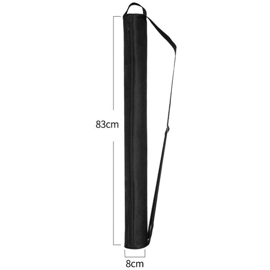 Black Insulated Golf Beer Cooler Bag Cylindrical Tube Design with PEVA Lining 83cm Portable Crossbody Shoulder Strap for Australian Golf and BBQs.