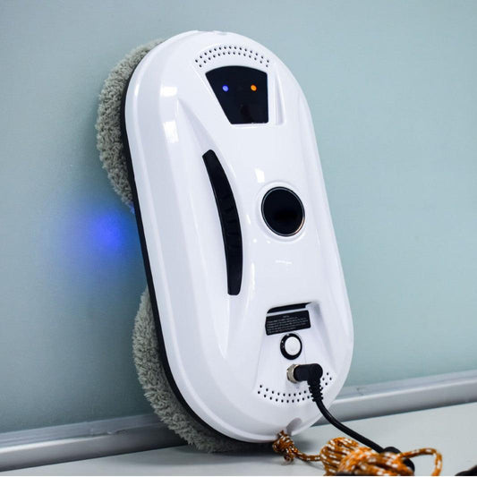 Smart Robot Window Cleaner - Automatic Glass Cleaning Washer with Remote Control - 2800Pa Suction & UPS Safety System - Includes 10 Microfibre Pads.