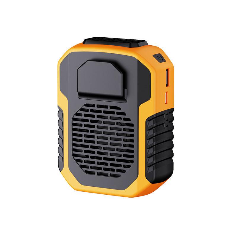 Portable Waist Clip Fan 6000mAh Rechargeable Personal Air Conditioner with Power Bank Function Heavy Duty Wearable Belt Fan for Tradies Camping and Outdoor Work Green.