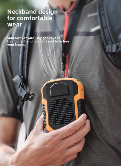 Portable Waist Clip Fan 6000mAh Rechargeable Personal Air Conditioner with Power Bank Function Heavy Duty Wearable Belt Fan for Tradies Camping and Outdoor Work Green.