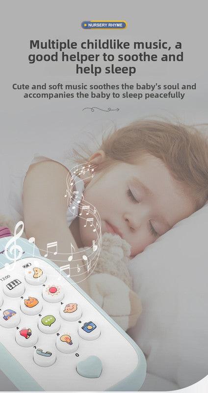 Unicorn Baby Toy Phone Music & Light Learning Mobile Teether for Toddlers Interactive English Educational Gift Pink.