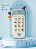 Unicorn Baby Toy Phone Music & Light Learning Mobile Teether for Toddlers Interactive English Educational Gift Blue.