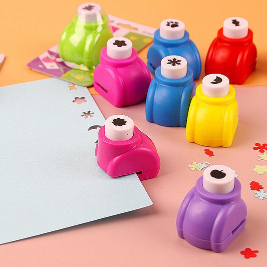 10 Pack Mini Paper Craft Punch Set DIY Scrapbooking Hole Puncher Shapes for Kids Art & Card Making.