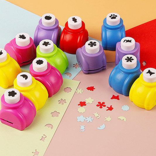 10 Pack Mini Paper Craft Punch Set DIY Scrapbooking Hole Puncher Shapes for Kids Art & Card Making.