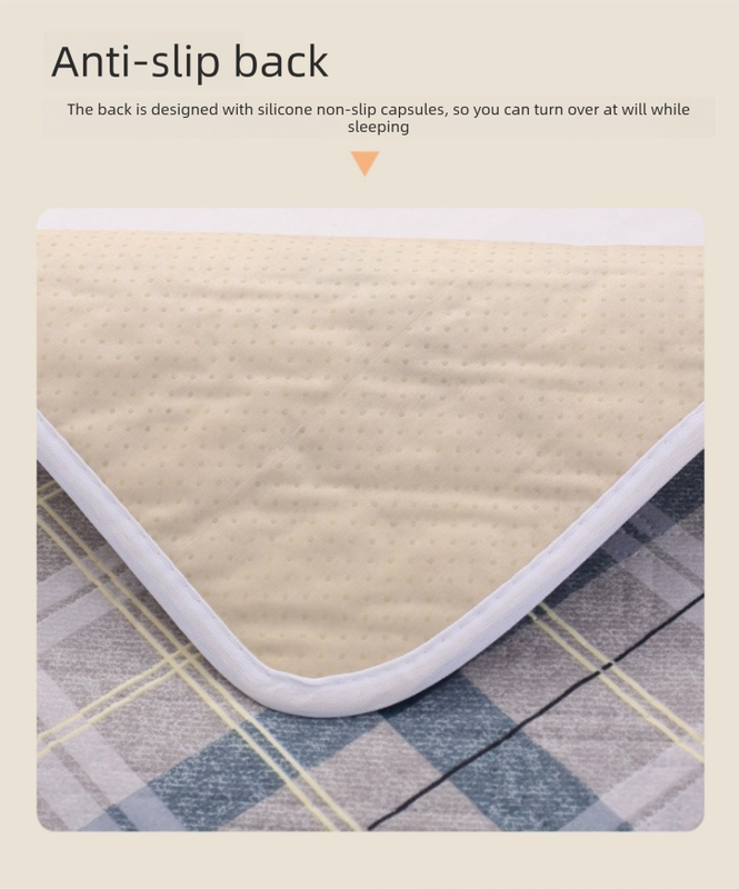 Washable Incontinence Bed Pad 180x200cm Reusable Waterproof Mattress Protector with Non-Slip Backing 4-Layer Absorbent Underpad for Elderly and Adults Dark Brown