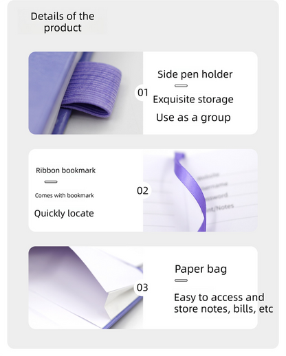 Rose Gold Password Log Book with Alphabetical Tabs Internet Address Organizer Small PU Leather Notebook with Owl Design Pen Holder and Inner Pocket Ideal for Home and Office.