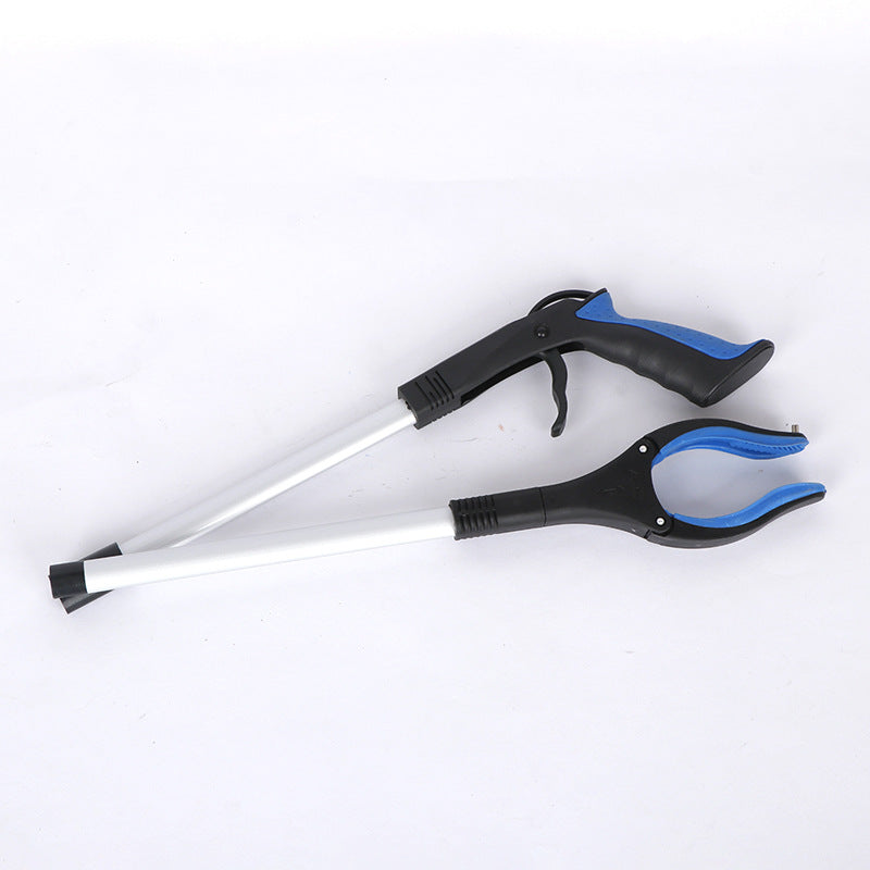 Purple and Black Handle Foldable Grabber Reacher Tool - 83cm Aluminium Litter Picker with Magnetic Tip - Lightweight Mobility Aid for Garden & Home Rubbish Cleanup