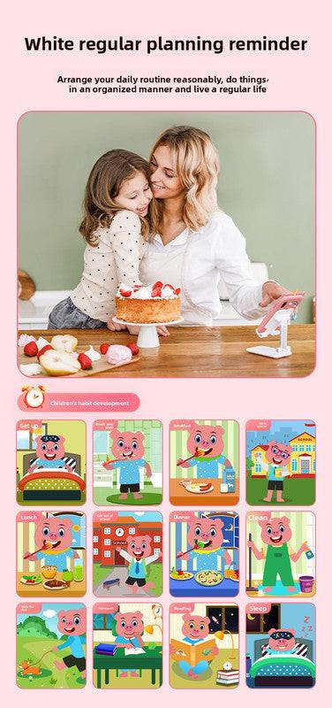 Kids Unicorn Smart Phone Toy with Dual Camera and IPS Touch Screen Educational Games MP3 Music Player 512MB Card Included Blue Silicone Case Ideal for Girls Gift.
