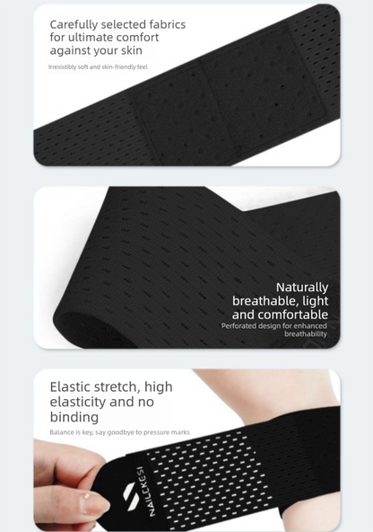 2PCS Adjustable Wrist Support Brace Ultra Thin Breathable Mesh Wrap for Sports Tennis Gym & Daily Office Use One Size Fits Most Fashion Grey