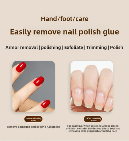 Electric Nail Drill Machine Cordless Portable E-File Kit with Charging Base LED Display 3 Speeds 15000RPM for Gel Polish Acrylic Removal Manicure Pedicure Home Khaki