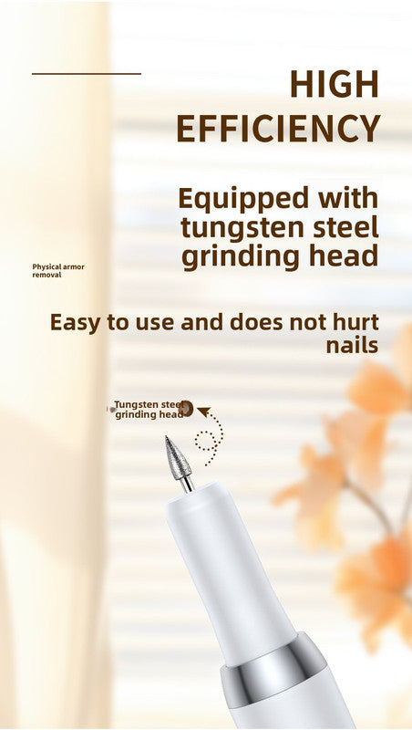 Electric Nail Drill Machine Cordless Portable E-File Kit with Charging Base LED Display 3 Speeds 15000RPM for Gel Polish Acrylic Removal Manicure Pedicure Home Khaki