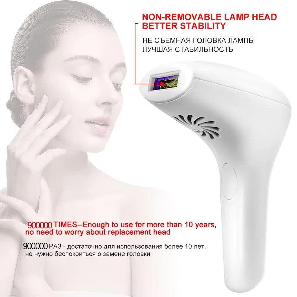 IPL Laser Hair Removal Handset for Women & Men - 900,000 Flashes Home Use Hair Remover Device for Face Body Bikini & Underarms - Painless & Effective Reduction - AU Plug Dark Green