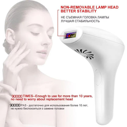 IPL Laser Hair Removal Handset for Women & Men - 900,000 Flashes Home Use Hair Remover Device for Face Body Bikini & Underarms - Painless & Effective Reduction - AU Plug Dark Green