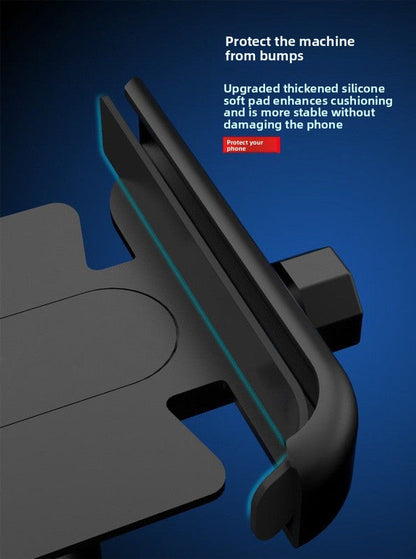 Universal Aluminium Motorcycle Phone Holder Handlebar Mount 360 Rotation Anti-Shake CNC Metal for Bike Scooter 4-7 Inch Phones Sliver