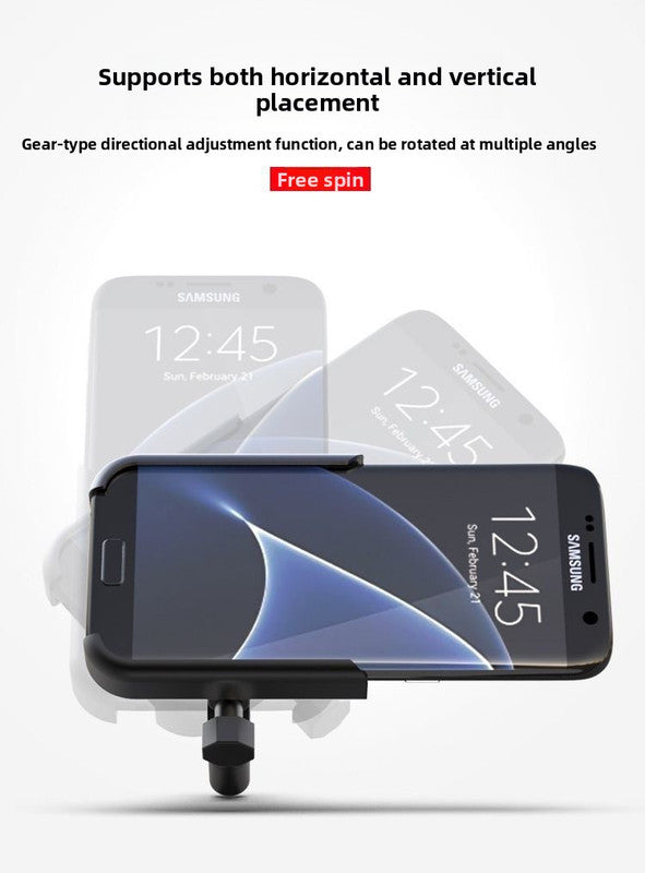 Universal Aluminium Motorcycle Phone Holder Handlebar Mount 360 Rotation Anti-Shake CNC Metal for Bike Scooter 4-7 Inch Phones Sliver