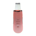 Ultrasonic Skin Scrubber Facial Spatula Blackhead Remover & Pore Cleaner with Ion EMS Lifting Mode Rechargeable Beauty Tool Pink.