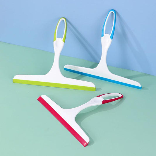 3 PCS Window Squeegee Set Shower Glass Wiper Streak Free TPR Blade Multi Purpose Cleaning Tool for Bathroom Mirror Car Tiles Red Green Blue.