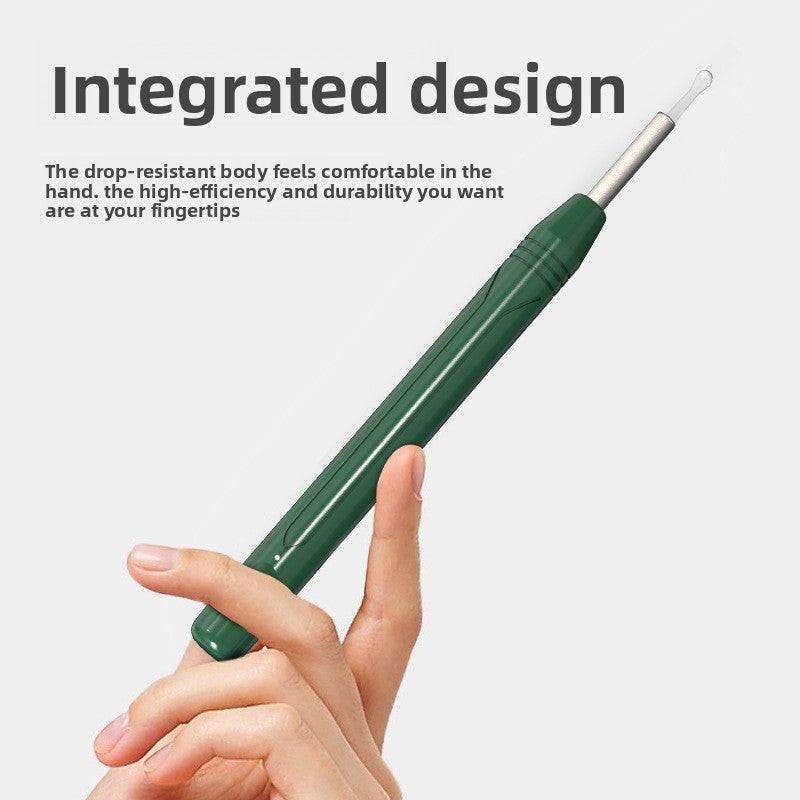 Smart Visual Ear Wax Removal Tool with HD Camera WiFi Wireless Otoscope Ear Cleaner 3.5mm Ultra Slim Lens for iPhone Android White.