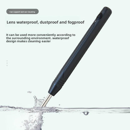 Smart Visual Ear Wax Removal Tool with HD Camera WiFi Wireless Otoscope Ear Cleaner 3.5mm Ultra Slim Lens for iPhone Android White.