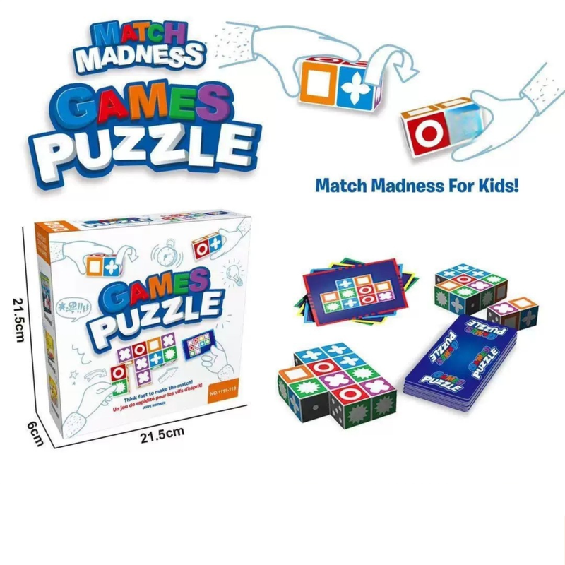 Basic Edition Kids Logic Thinking Matching Game - Interactive Educational Puzzle Toy Tabletop Board Game.