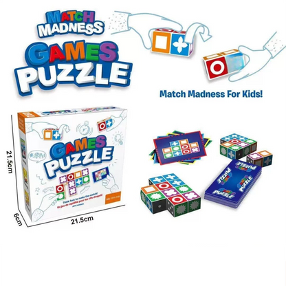 Basic Edition Kids Logic Thinking Matching Game - Interactive Educational Puzzle Toy Tabletop Board Game.