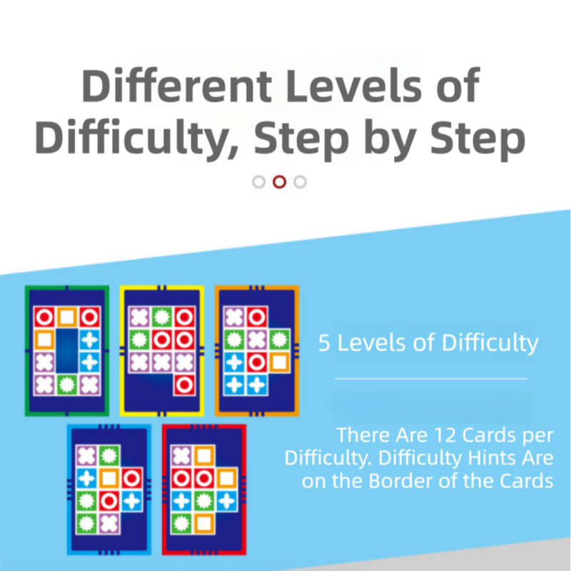 Basic Edition Kids Logic Thinking Matching Game - Interactive Educational Puzzle Toy Tabletop Board Game.