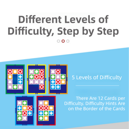 Basic Edition Kids Logic Thinking Matching Game - Interactive Educational Puzzle Toy Tabletop Board Game.
