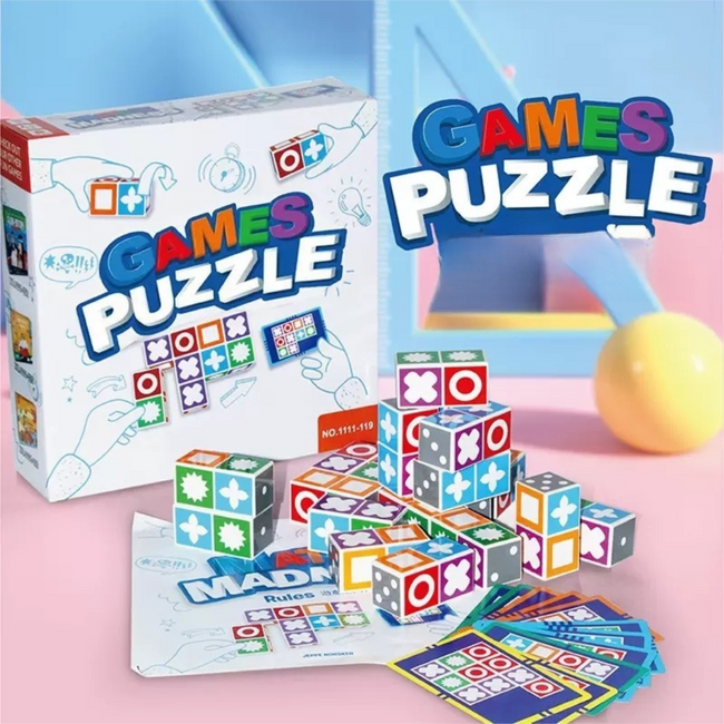 Blue Edition Kids Logic Thinking Matching Game - Interactive Educational Puzzle Toy Tabletop Board Game Main Image