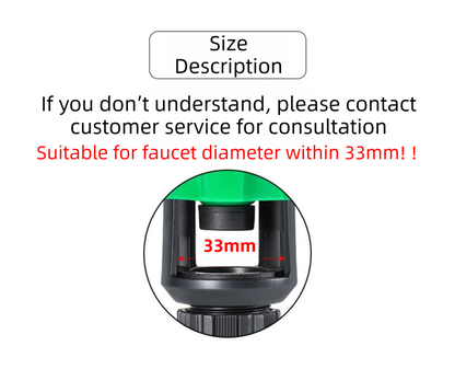 2-Pack Green Universal Nipple Connector for Mixer Taps up to 3.3CM  -  Plastic Leak-Proof Hose Fitting, Kitchen & Garden Tap Adapter