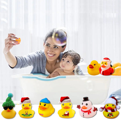 Christmas Rubber Duck Advent Calendar - 24 Days Countdown with Giraffe Themed Mini Duck Toys (Blind Box)