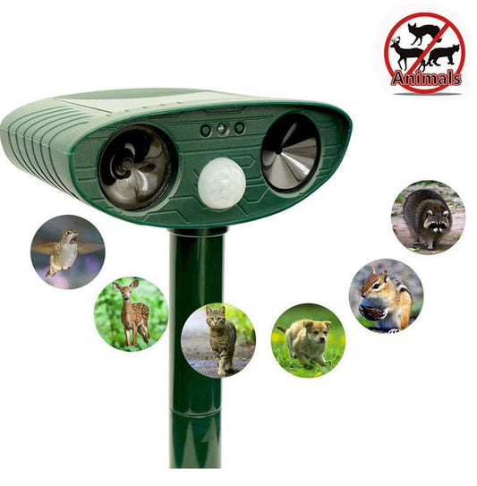Solar Underground Snake Repeller - Vibration & Sonic Pulse Deterrent for Varmints and Reptiles.