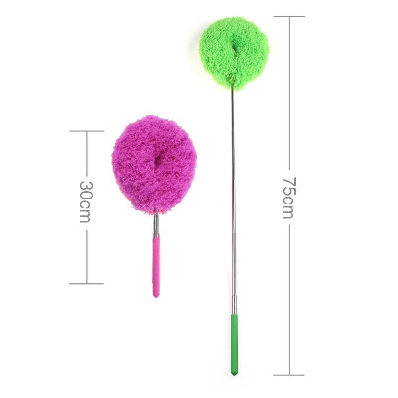 2-Pack Blue Telescopic Electrostatic Duster with 360Â° Hollow Ring Design - Fan Blade Cleaner, High Reach Dust Removal, Multi-Purpose.