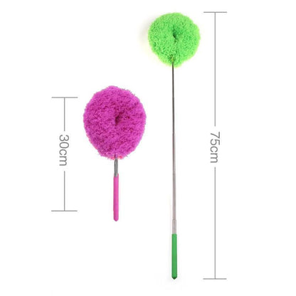 2-Pack Blue Telescopic Electrostatic Duster with 360Â° Hollow Ring Design - Fan Blade Cleaner, High Reach Dust Removal, Multi-Purpose.