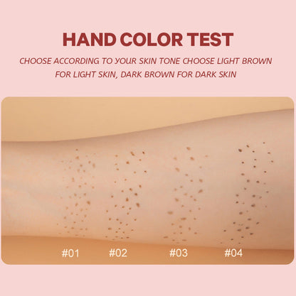 2-Pack #03 Dark 2-in-1 Double-Headed Freckle Pen & Eyeliner - Natural & Long-Lasting, Easy Coloring for Sun-Kissed Look