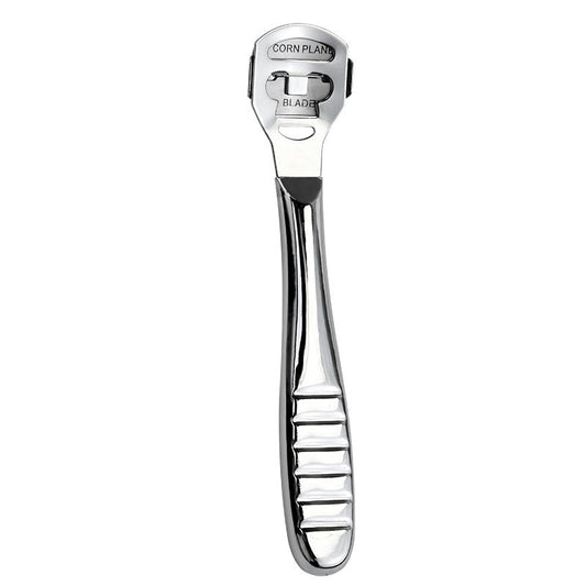 2-Pack Stainless Steel Foot Planer and Callus Remover - Professional Pedicure Tool for Dead Skin and Hard Calluses (Sliver)