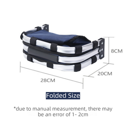 Red Foldable Insulated Picnic Basket With Zipper Lid & Handle - Modern Minimalist Large Capacity Thermal Shopping Basket for Grocery, Camping, and Meal Delivery.
