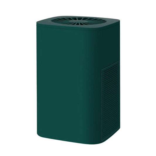 Green Compact Desktop Air Purifier with Dual Activated Carbon Filter - Ultra-Quiet Air Cleaner for Home & Office, Powerful 50 mÂ³/h Airflow, Effectively Removes Odor, Smoke, Dust, Pollen & Pet Dander.