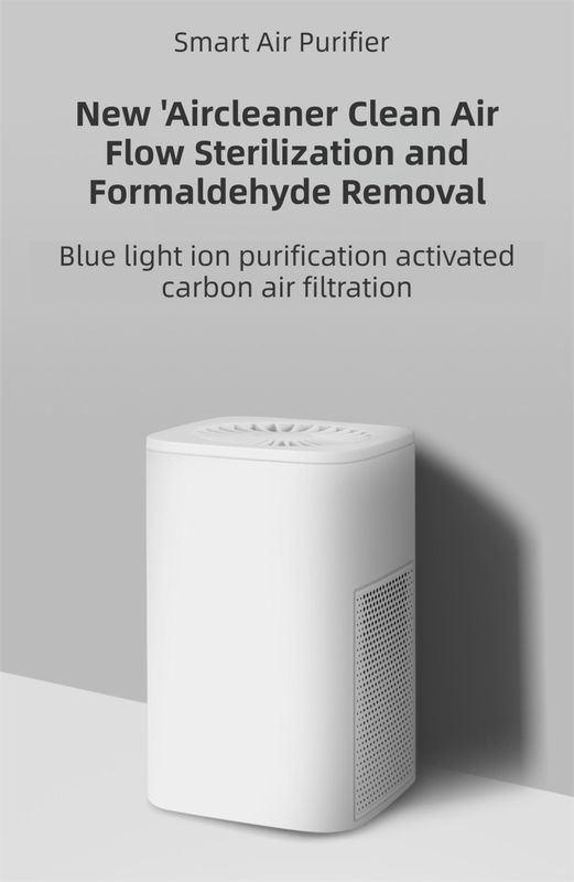 Green Compact Desktop Air Purifier with Dual Activated Carbon Filter - Ultra-Quiet Air Cleaner for Home & Office, Powerful 50 mÂ³/h Airflow, Effectively Removes Odor, Smoke, Dust, Pollen & Pet Dander.