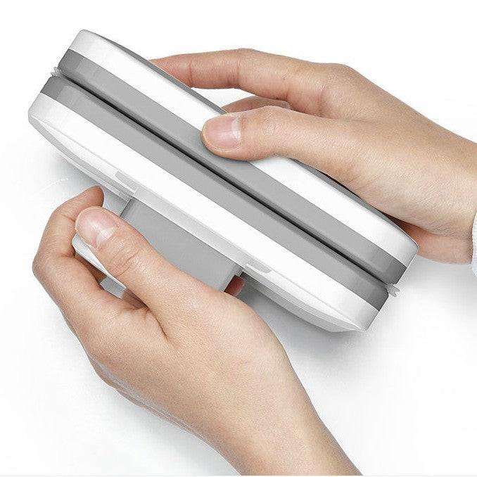 One Pair Magnetic Double-Sided Window Cleaner for 3-10mm Glass - Professional Glass Scrubber with 8X Strong Suction Power & Safety Rope.