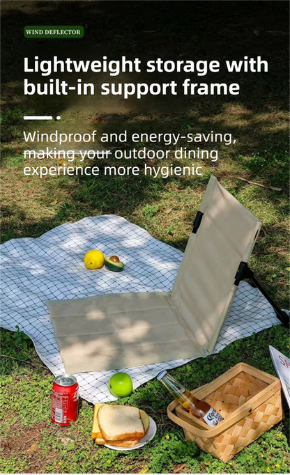 Green Portable Folding Camping Chair with Backrest & Storage-Bag - Ultra-Light Aluminum Alloy Lawn Chair, Beach & Balcony Travel Seating.