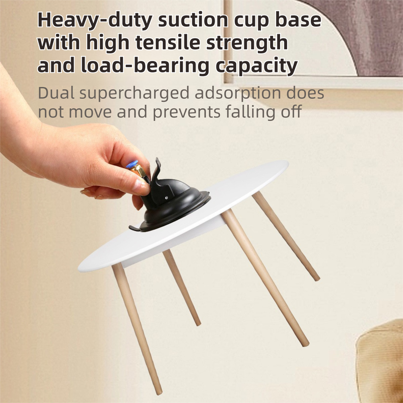 Interactive Self-Play Cat Wand with Suction Base, Feather & Bell - Automatic Bouncing Teaser(Black)