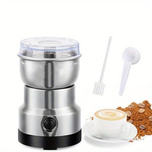 Compact Electric Grinder and Pulverizer - Multi-Functional Ultra-Fine Kitchen Mill for Nut, Grains, Spices, Coffee Beans.