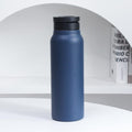 Dark Blue 24oz Stainless Steel Insulated Water Bottle With 90Â° Adjustable Vertical/Horizontal Magnetic Phone Holder - Ringo Style Magnetic Lid Sport Flask.
