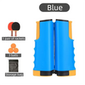 Blue Portable Table Tennis Set with 2 Paddles, 3 Balls and Carry Bag - 165cm Retractable Ping Pong Net & Post - Indoor/Outdoor Professional Training Kit
