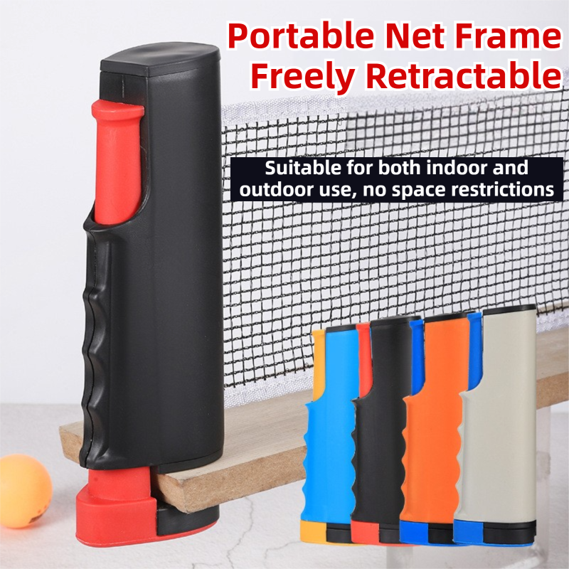 Blue Portable Table Tennis Set with 2 Paddles, 3 Balls and Carry Bag - 165cm Retractable Ping Pong Net & Post - Indoor/Outdoor Professional Training Kit