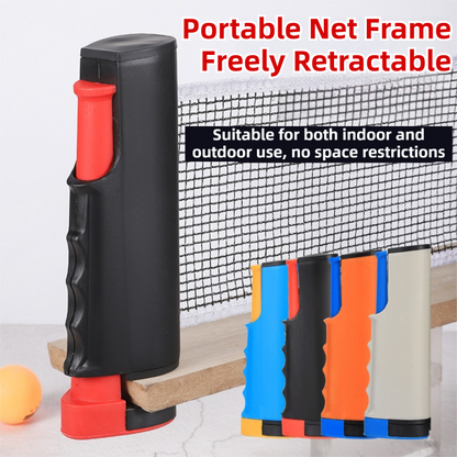 Blue Portable Table Tennis Set with 2 Paddles, 3 Balls and Carry Bag - 165cm Retractable Ping Pong Net & Post - Indoor/Outdoor Professional Training Kit
