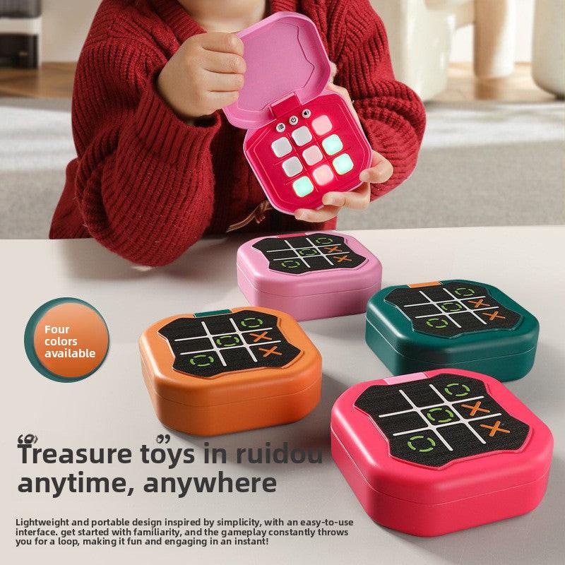 2 Pack Orange  AI Tic-Tac-Toe Handheld Game Electronic Logic Training Machine with 9 Game Modes and Light-up Buttons for Kids Age 3+ Australian Home Travel.