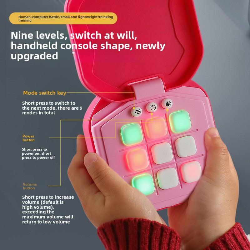 2 Pack Orange  AI Tic-Tac-Toe Handheld Game Electronic Logic Training Machine with 9 Game Modes and Light-up Buttons for Kids Age 3+ Australian Home Travel.